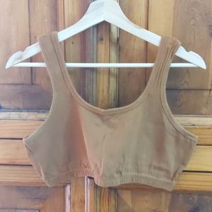 ARQ full coverage bra, 2XL, camel